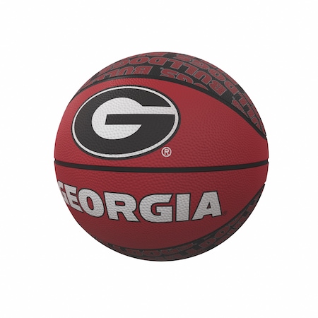 Logo Brands Georgia Repeating Logo Mini-Size Rubber Basketball 142-91MR-1
